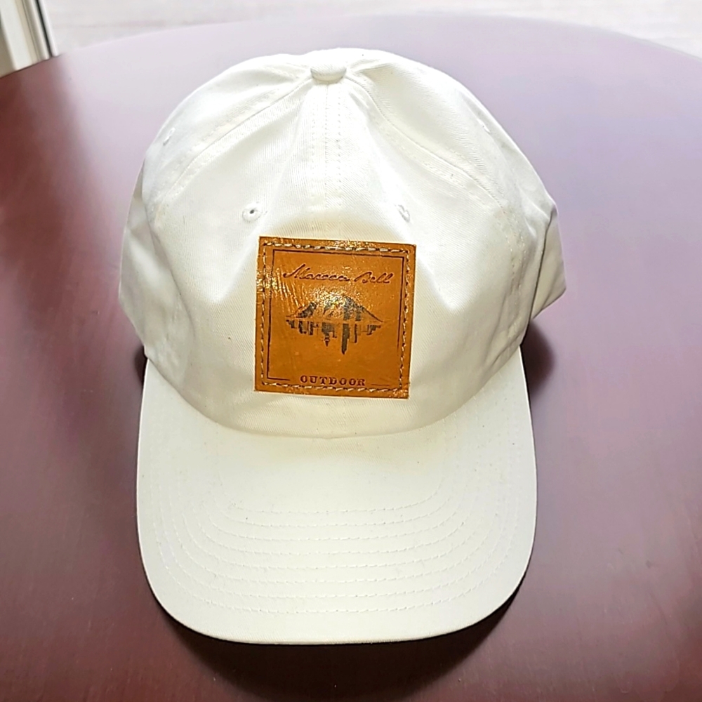 Maroon Bell Outdoor Leather Patch Hat, Unisex, New